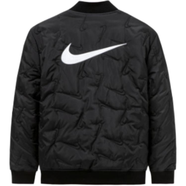 Nike Bavlněná bunda Ležérní Kulatý výstřih Dlouhý rukáv Dětské bundy Černá NY2142010GS-002