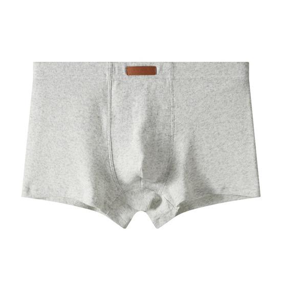 

Чоловічі труси бавовняні вологовідвідні боксери дихаючі м які труси для чоловіків комфорт на цілий день не скочуються 4XL сірий