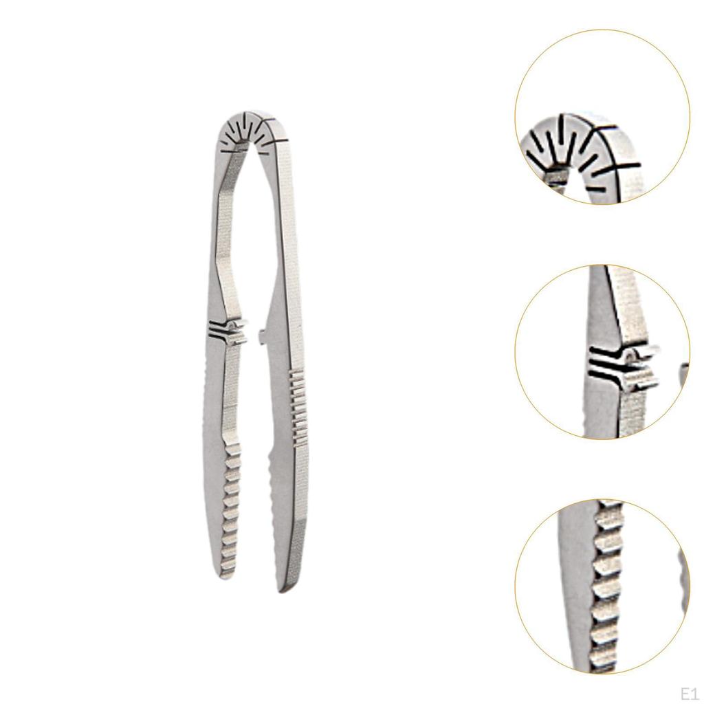 Mini Tweezer Maintenance Tool Non Slip Handle Titanium Alloy Outdoor Survival for Climbing