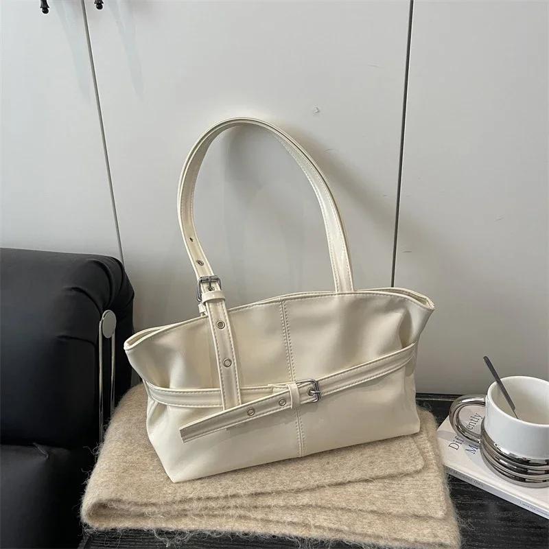 

Winter Style Women s Retro Minimalist Tote Shoulder Bag Autumn Large Capacity Commuting Top-Handle Hand Bags for Women