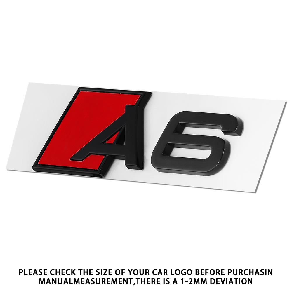 3D Car Styling Body Rear Trunk Emblem Sticker Badge Letters Decoration Decals For 78a A3 A4 A5 A6 A7 A8 Logo Auto Accessoriesa78