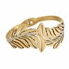 European and American Wide-faced Hollow Leaf Bracelet Niche High-end