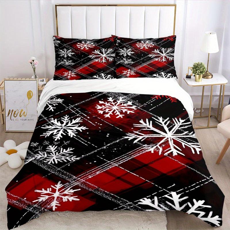 3pcs Winter Plaid Bedding Set, Breathable And Soft, Suitable for All Seasons Machine Washable, Suitable for Bedroom Decoration,yy250822195