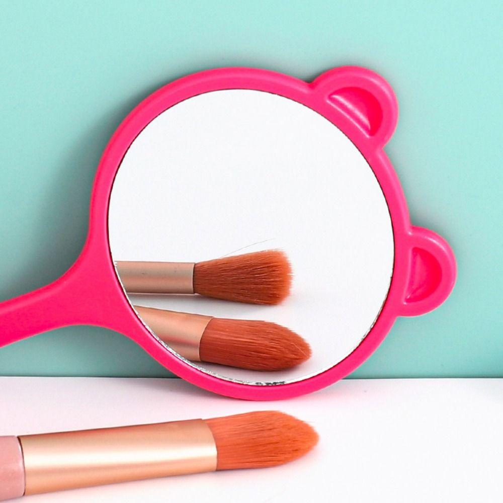 Cartoon Bärenkralle Spiegel Einzigartiger Kosmetikspiegel Tragbarer Bärenkopf Handspiegel Mädchen