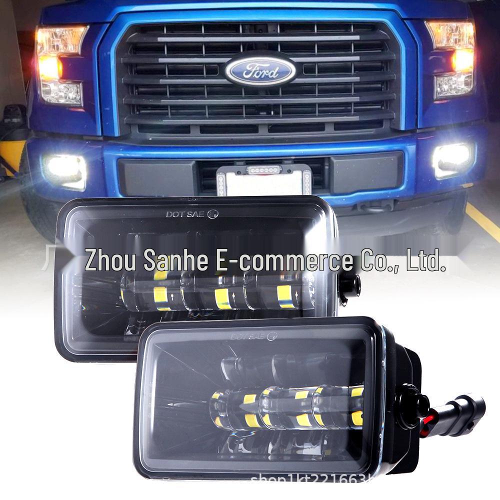 Ford F150C Special New Square LED Front Bumper Fog Lights