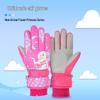 New Windproof Girls' Ski & Cycling Gloves: Warm, Waterproof, Anti-slip, Cute Cartoon Design for Kids & Babies