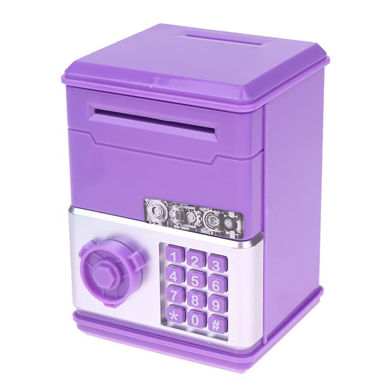 1 sztuka Mini skarbonka ATM na pieniądze, nowa, z hasłem, skarbonka dla dzieci, zabawki do oszczędzania, prezent dla chłopców i dziewczynek