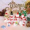 Christmas Snowman Santa Claus Trees Gift Figurines Fairy Garden Miniatures Craft