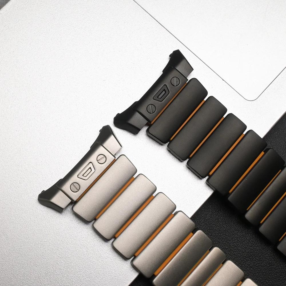 No Gaps Titanium Strap for Samsung Galaxy Watch Ultra 2025 47mm Men Bracelet Luxury Rubber Band for Galaxy Watch Ultra 2024 47MM