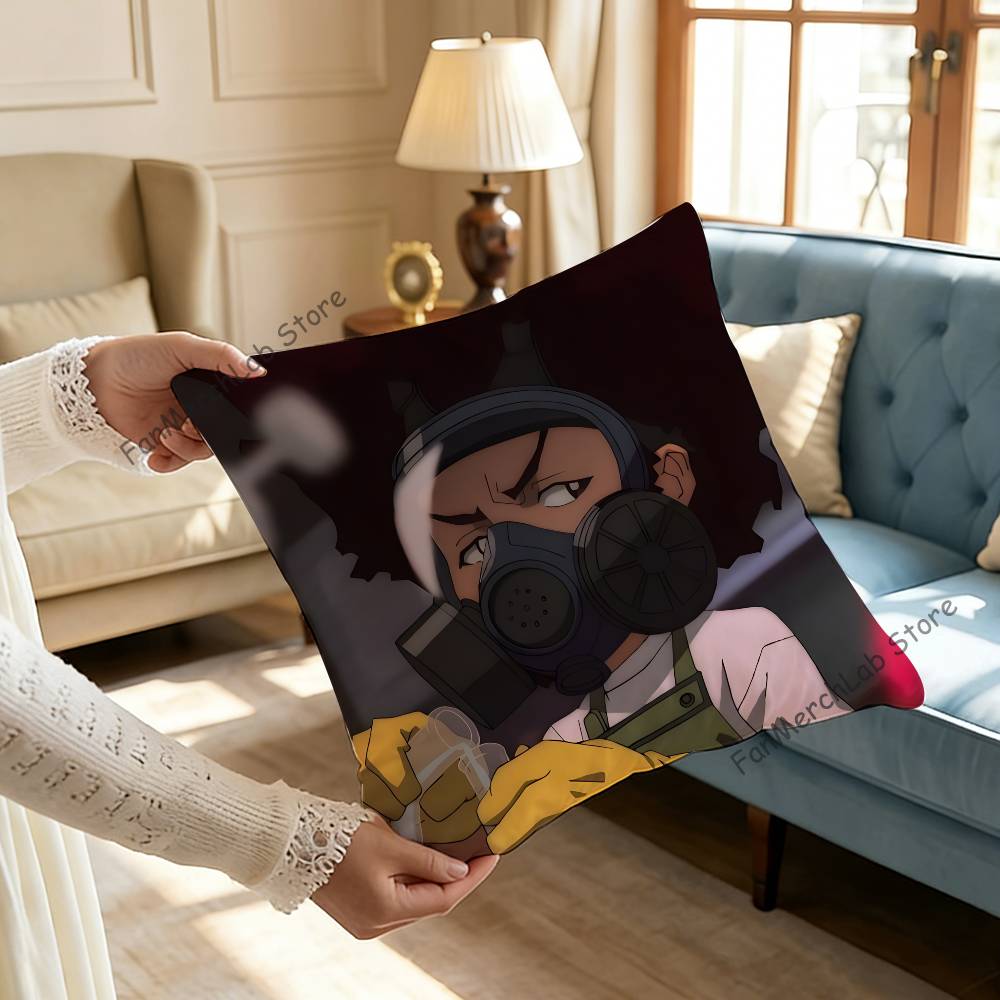 The BBoondocks Cartoon Pillow Case Ultra Soft Skin Friendly Fabric Cloud Like Comfort  Concealed Zipper