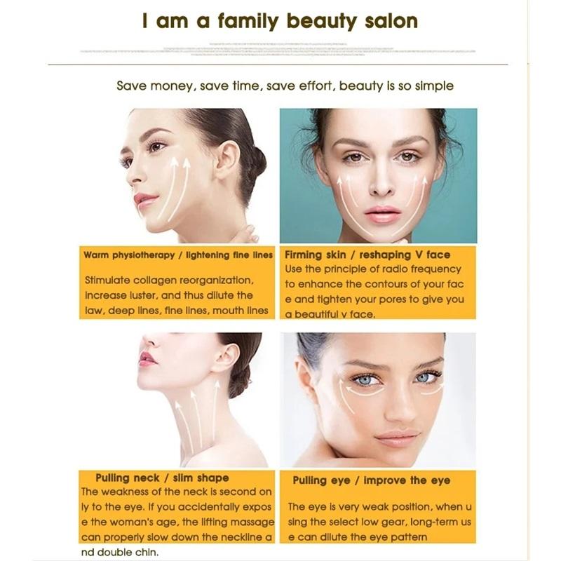Masaż Odmładzający Twarz Maszyna do Ujędrniania i Liftingu Skóry Redukująca Zmarszczki Wybielająca Cienie pod Oczami