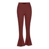 Fashion Womens Sexy Loose Slit Casual Pants High Waist Solid Color Sports Yoga Pants