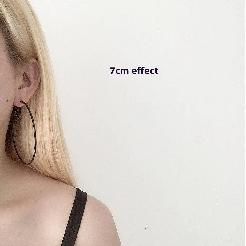 6 Pair Fashionable Alloy Circle Earrings Women'S Stud Earrings Attractive Multi-Element Jewelry Set Elegant Ear Jewelry