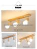 Faretto da superficie in legno nordico per soggiorno, camera da letto, corridoio di negozio o illuminazione a applique.