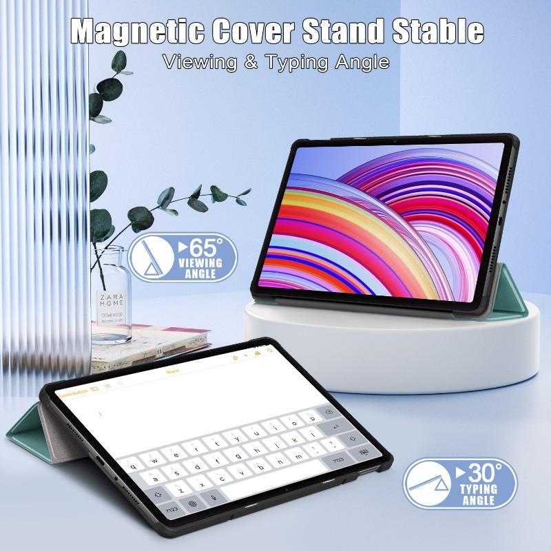 Tablethülle für Xiaomi Redmi Pad Pro 2024 Hülle Dreifach klappbare Standhülle Funda für Red Mi Pad Pro 12 1 12,1 Zoll Tablet mit automatischer Sleep-Abdeckung