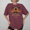 Unisex Wounisex Print Total Solar Eclipse At Sea 2026 Tee T Shirt Pure Cotton Tshirts Clothing
