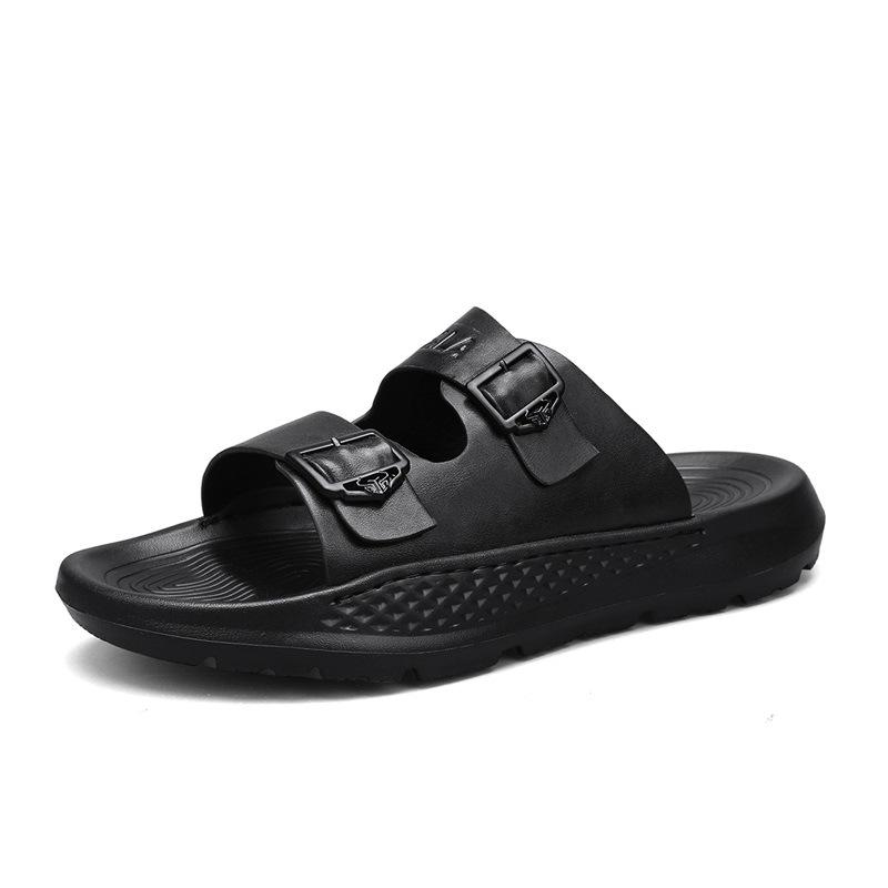 

Cool slippers men s summer outdoor new trend retro platform beach shoes sports tower buckle one-word sandals men 39
