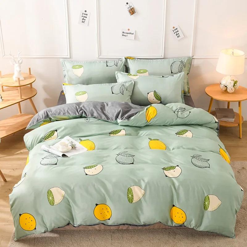 Blue Dinosaurs Soft Duvet Cover Quen Children Kids Carton Warm Comforter Covers Sets for Young Boys Soft Lovely Animals Patern Beding Set Home Decor