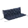 Seat Cushion For Benches Bench Cushion With Fastening Straps For Up To 3 People Foam Filling Seat Cushion