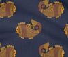 oneOone Cotton Flex Fabric Fish Block Printed Fabric 1 Yard 40 Inch Wide