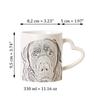 Labrador Retriever - cup with a dog, adorable cup with a heart-shaped handle, universal gift from the Art-Dog brand
