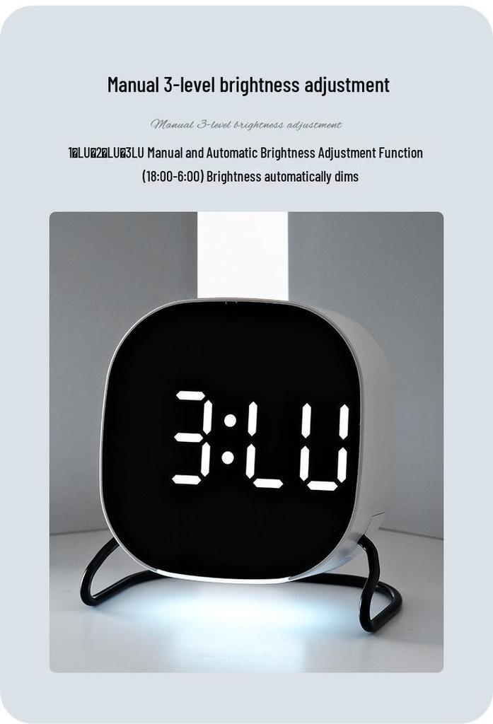 Digital LED Clock 2813: Multifunctional Desktop Timer with Alarm and Night Light