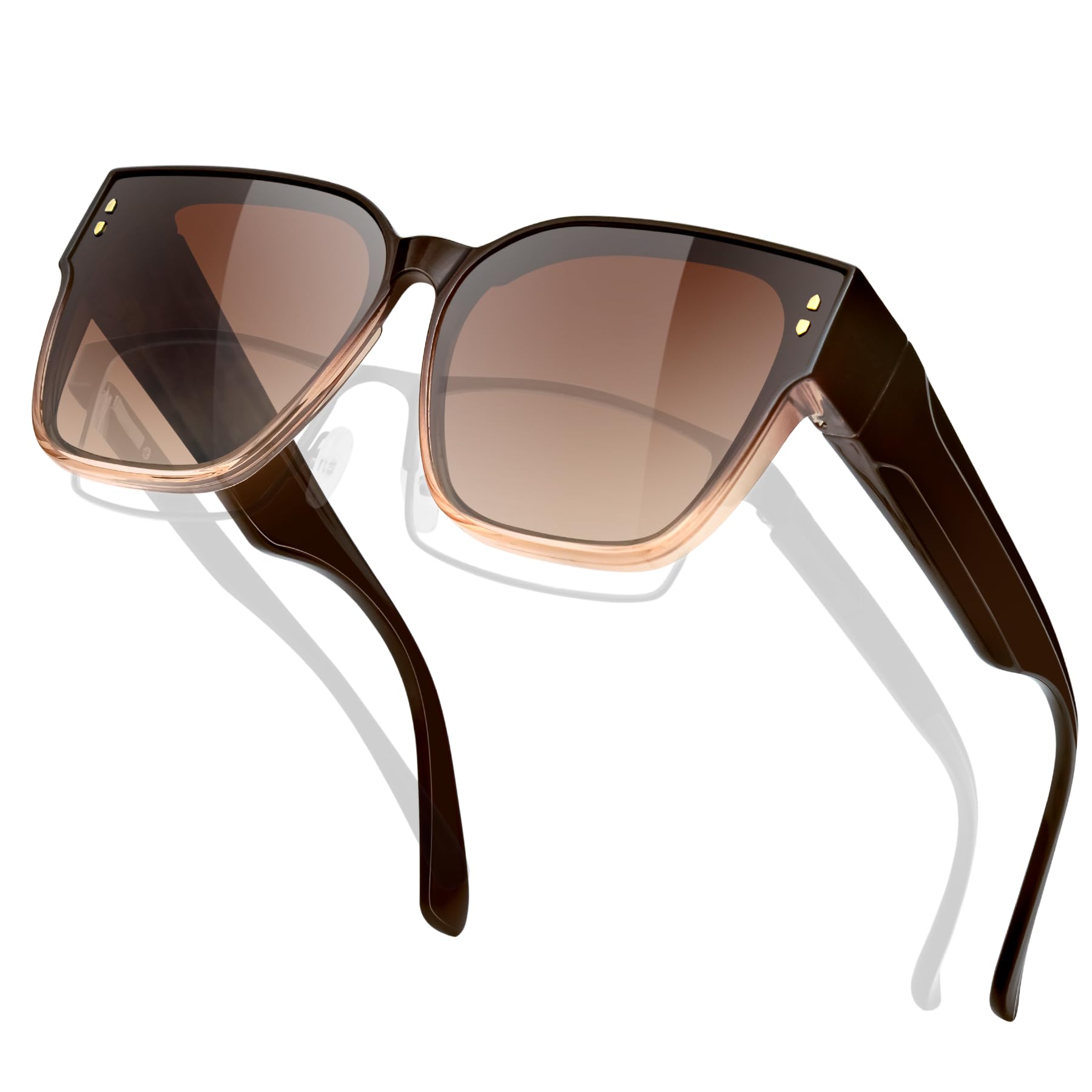 

[KANASTAL] Большие солнцезащитные очки - Можно носить поверх очков. Поляризованные, защита UV400, большой размер, ультралегкие, подходят для вождения,