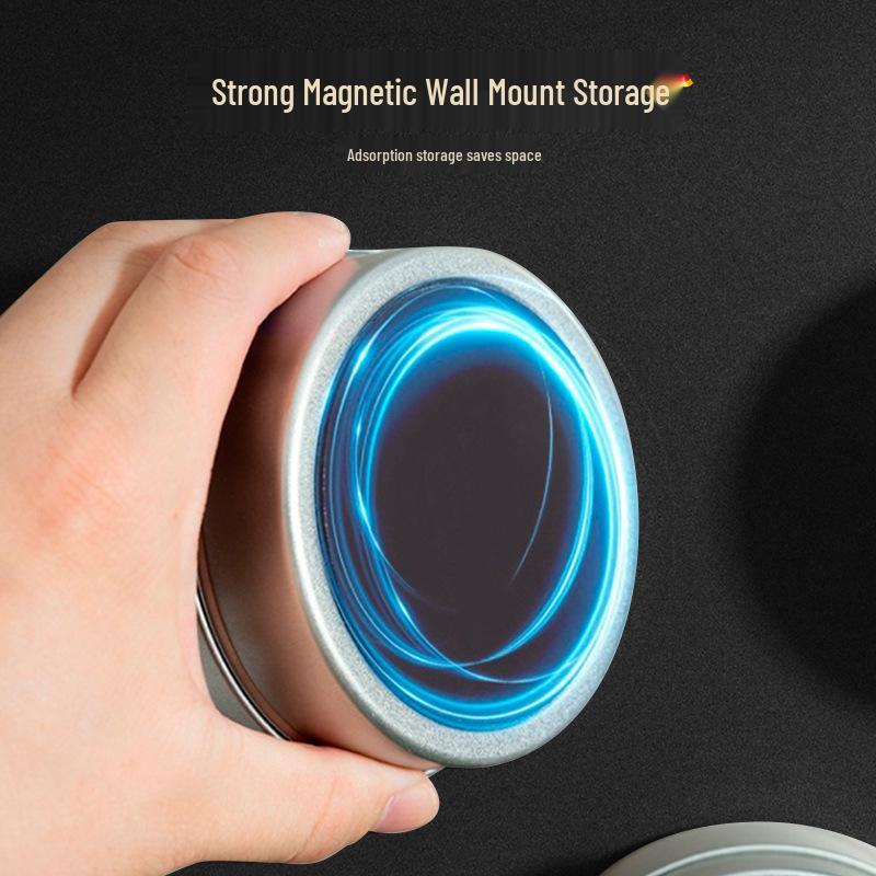Magnetic Kitchen Spice & Grain Storage Tin Set