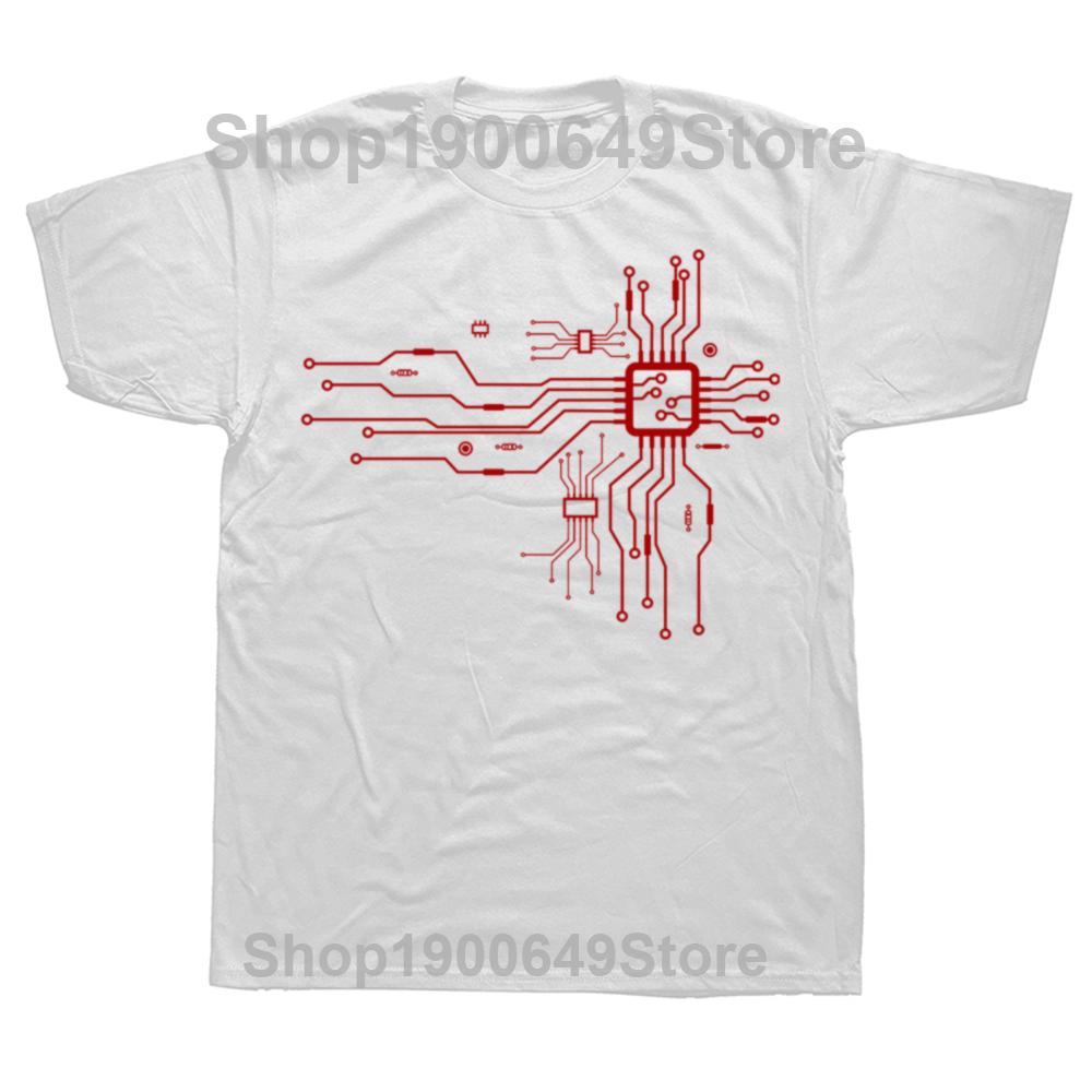 Anatomical Heart CPU Processor Computer Programmer PCB Board Geek TShirt Electrical Electronic Engineer Circuit Graphic Tshirt