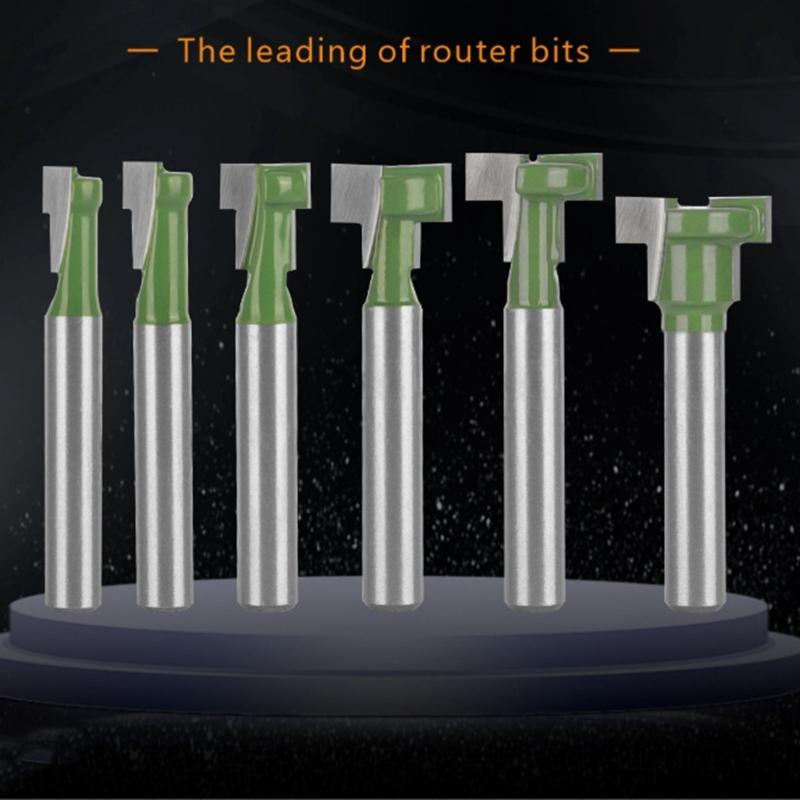 6PCS Keyhole Cutter Precise Ground Blade With High Wear Resistance Finish Suitable For Clean Wood Milling Cabinet Making