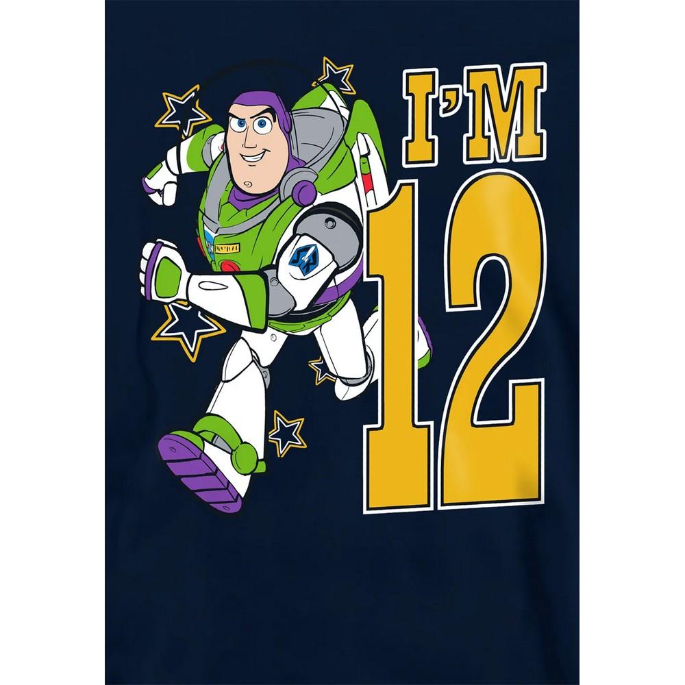 Toy Story Childrens/Kids I´m 12 Buzz Lightyear Birthday Pullover Hoodie