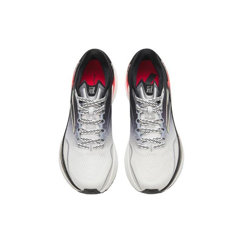 Anta Champion 2nd Gen Pro Cushioning Anti-Slip And Wear-Resistant Low-Top Running Shoes Men's Black White Gray Sneakers 112335580S-4