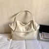 Glossy Faux Leather Hobo Bag Women Fashion Shoulder Bag With Adjustable Strap Soft Texture Handbag Everyday Use
