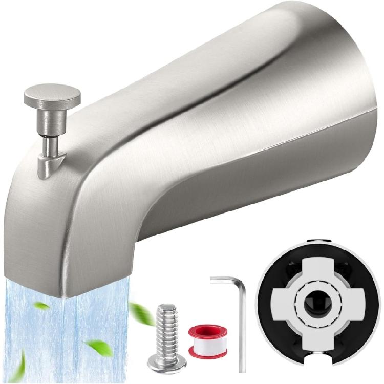 

Slip Fitting Compatible Bath Tub Faucet for Concealed Setups Diverting Spouts for Smooth Operation & Fast Bath Tub Filling 1