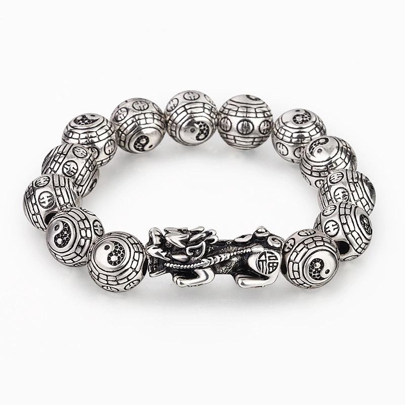 Fortune, Money, Pixiu, Bagua Bracelet, Men's and Women's Prayer Beads, Retro