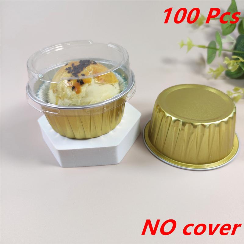 Foil Cake Mold Lightweight Molded Disposable Baking Tray Heat-Resistant Aluminum Foil Tin Cup For Kitchen Essentials