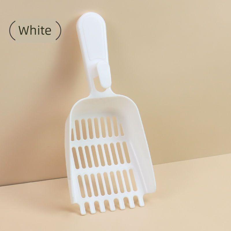 

[Buy Litter Box Get Cat Litter Scoop Free] Oversized Cat Toilet Thickened Splash-Proof Litter Box Pet Supplies White | Cat Litter Shovel