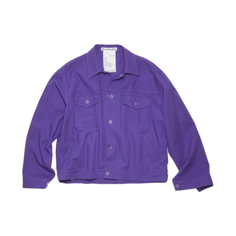 Acne Studios Jackets Men's Purple Lapel Moderate Other B90722-BMZ