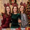 Shiny Christmas Themed Headband Korean Style Cosplay Hairband Christmas Headwear  Holiday Decor