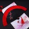 Ancient-Style Folding Fan, Chinese-Style Folding Fan, Smooth Opening and Closing, Retro Summer Classical Hanfu Cheongsam Small Folding Fan