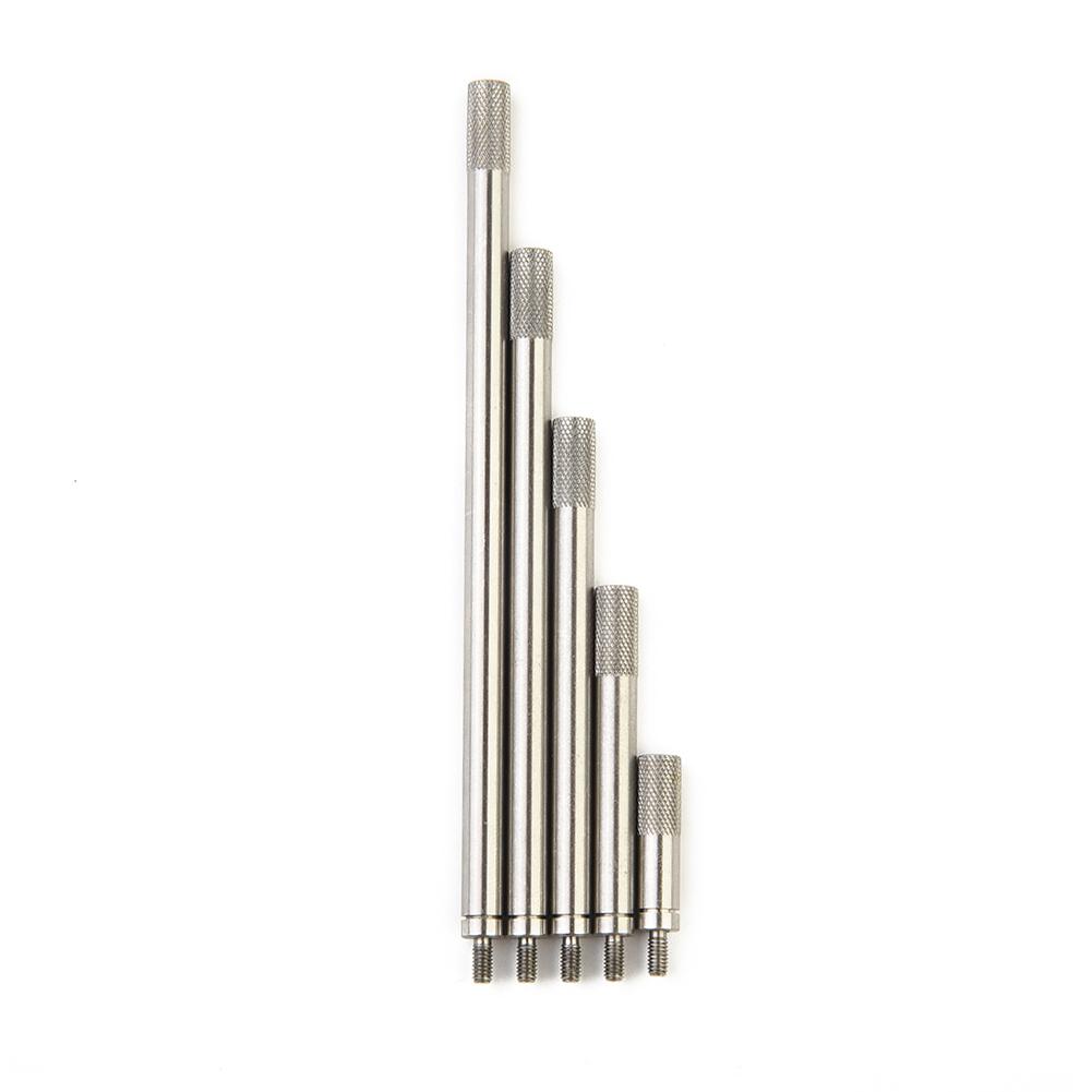5 szt. Zestaw przedłużek do wskaźnika trzpień 20/40/60/80/100mm stal szybkotnąca