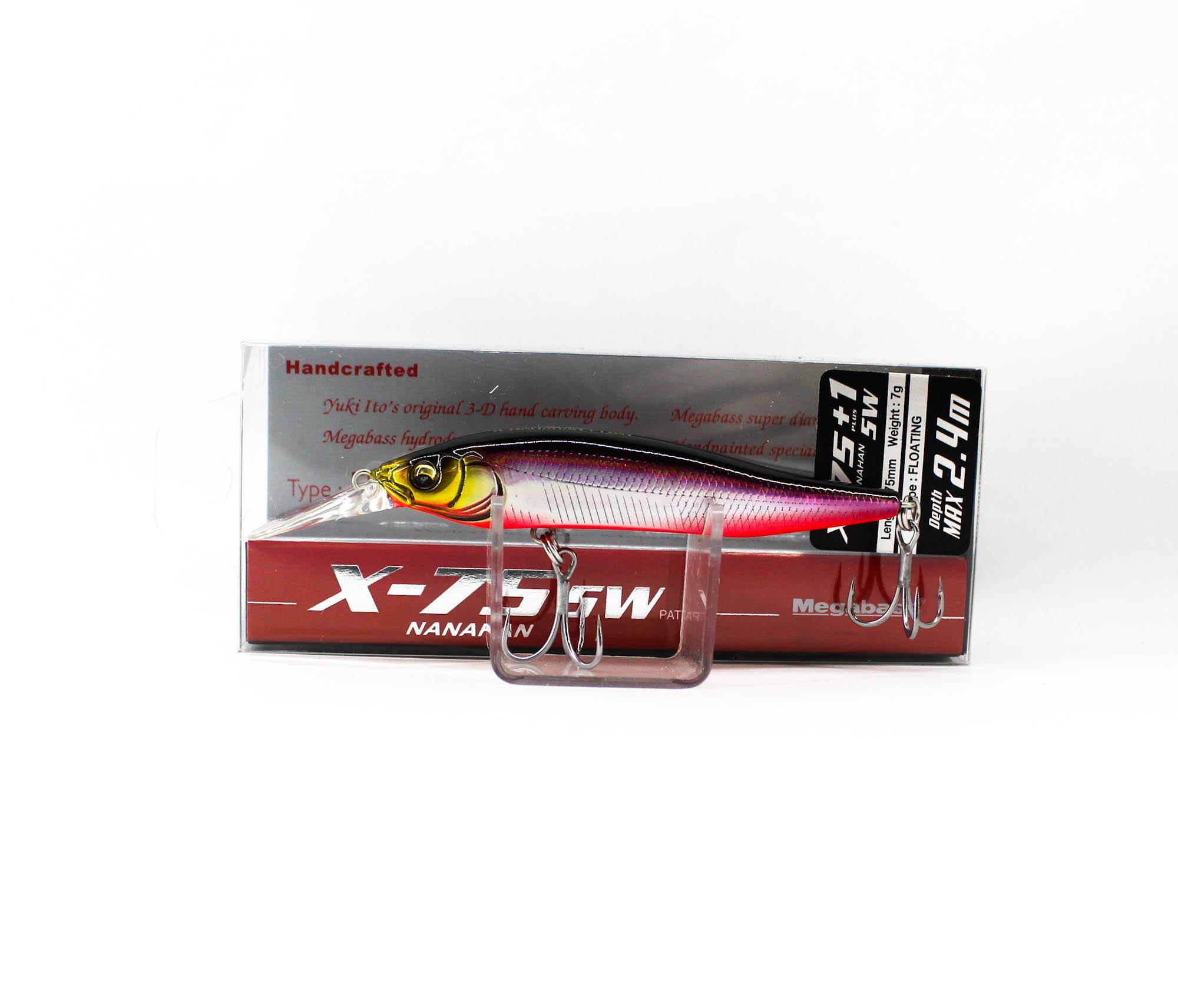Megabass X-Nanahan +1 SW 75 mm 1/4 oz Floating Lure SH RB Shad (3616)