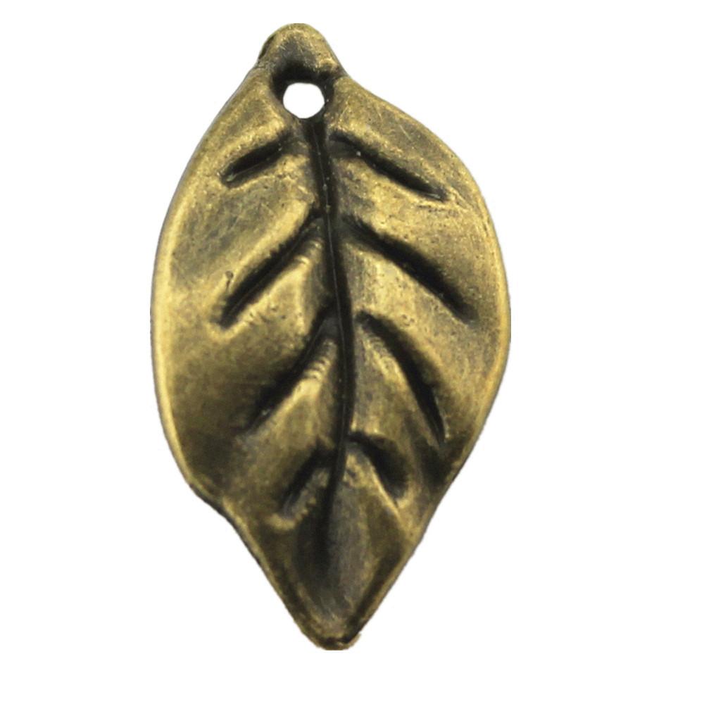 Filigree Leaf Charms Antique Alloy Pendants For Nature Inspired Jewelry
