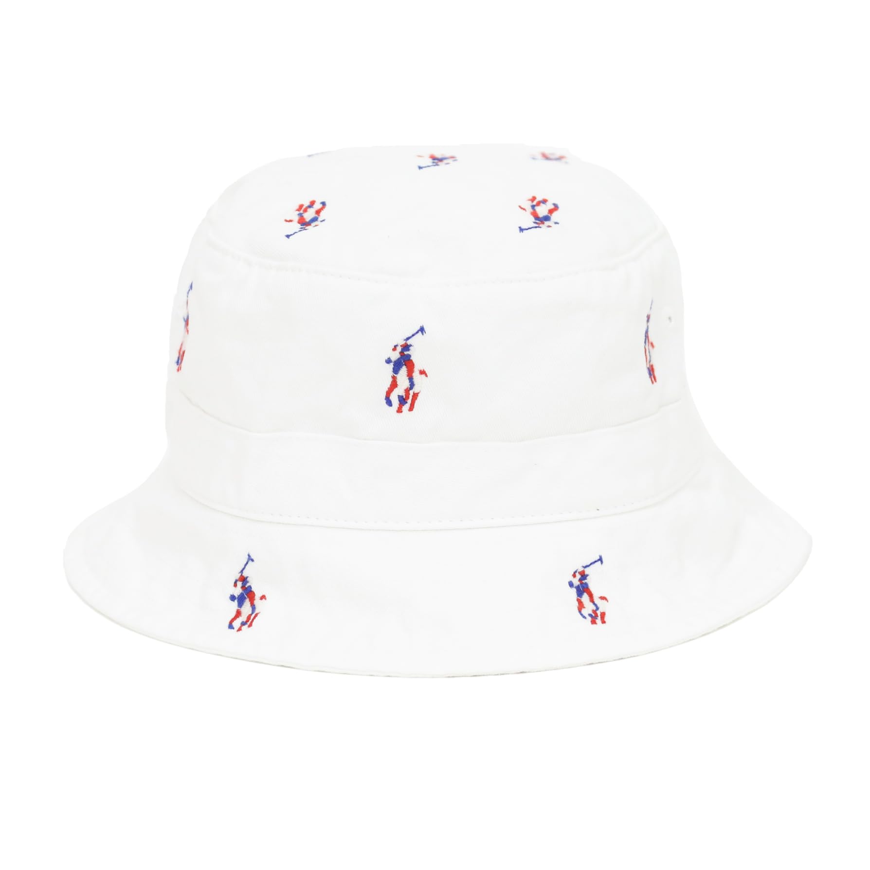 

Ralph Embroidery Cotton Bucket Hat (Polo Lauren) Men s Women s Multi-Pony 01080039-S/M-WHITE [Item] білий