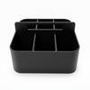 Organizer Container with Compartments, Black, Portable