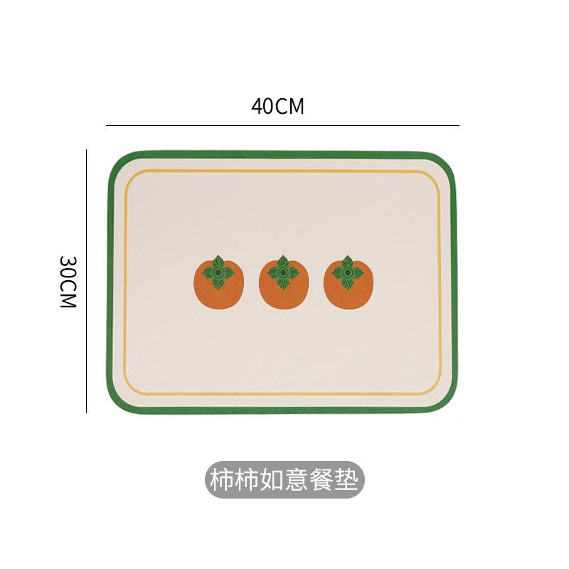 Leather Placemat Oil-proof and Waterproof Western Food Mat American Light Luxury Dining Table Mat Heat Insulation Mat Anti-scalding Bowl Mat Coaster