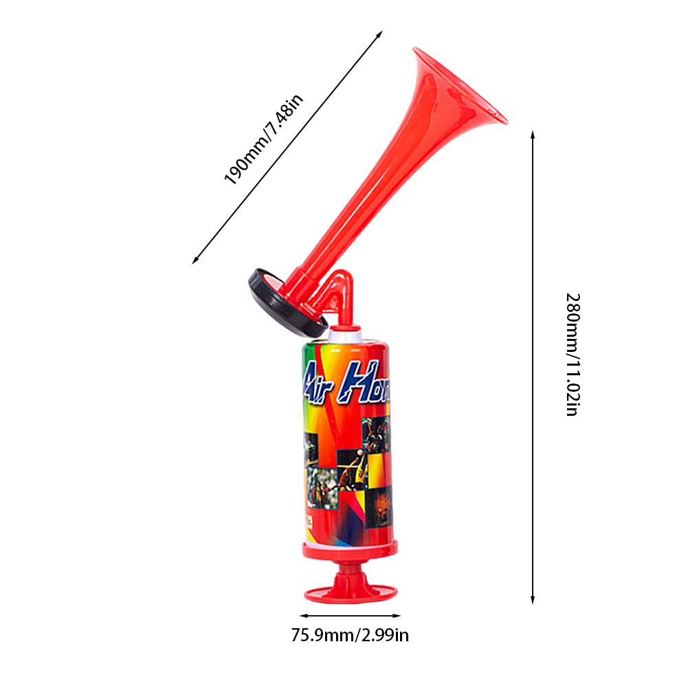 Super Horn Hand Pump Air Horn Cheer Ball Football Fans Horn With a Loud iniature Hand Pump Balloon Horn For Use in Sports Games