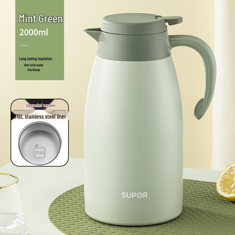 

Supor 2L 316L Stainless Steel Insulated Vacuum Kettle 2.0L