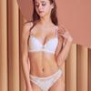 Sexy Lace Embroidered Women's Underwear Fashionable Detachable Thin Strap Bra Thin Top and Thick Bottom Small Chest Push-up Underwear Set