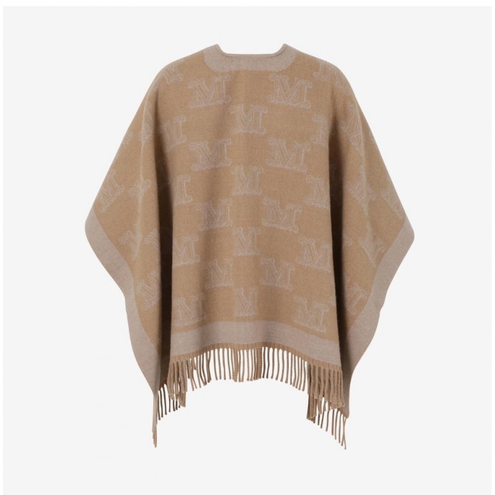 Max Mara 2424736091600 007 Frine Frine Jacquard M MonograM Fringe Poncho woMen S Cape